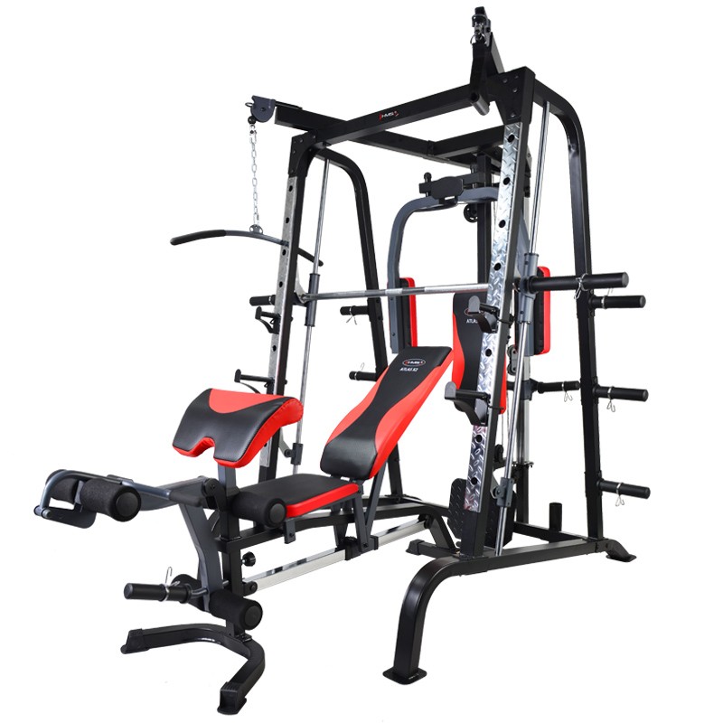 Estación de musculación Multipress Smith Machine Home Gym aparato de fitness estación de cable