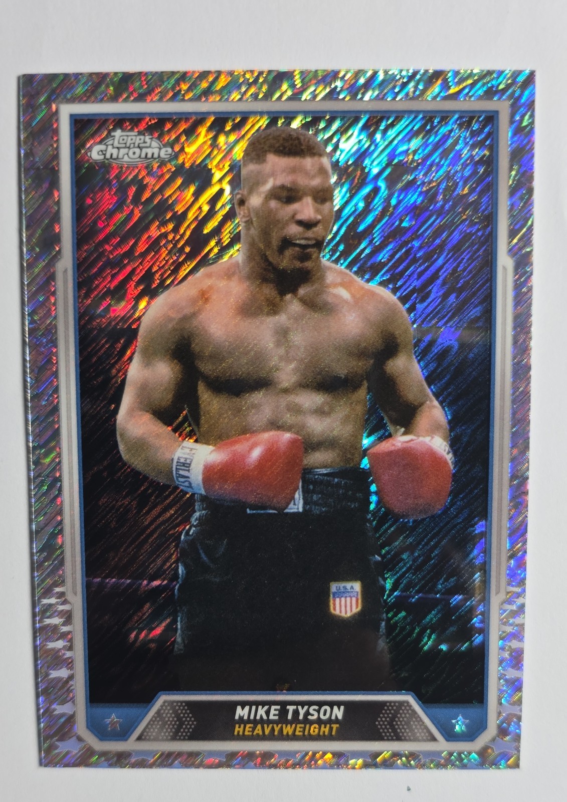 2024 Topps Chrome - Mike Tyson, Mike Tyson #35 Shimmer Refractor