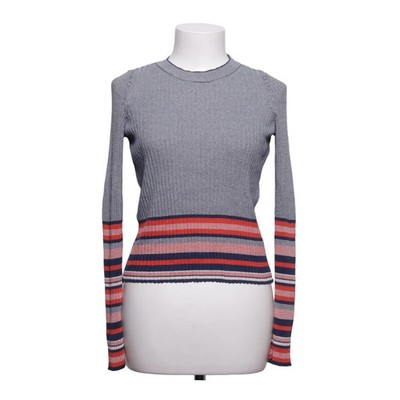 Zara Knit, Strickpullover, Größe: S, Blau/Rot/Weiß, Polyamid/Viskose #rjm