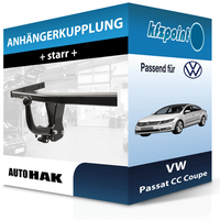 Auto HAK AnhäNgekupplung Starr Passend für VW Passat CC Coupe 06.2008-01.2012
