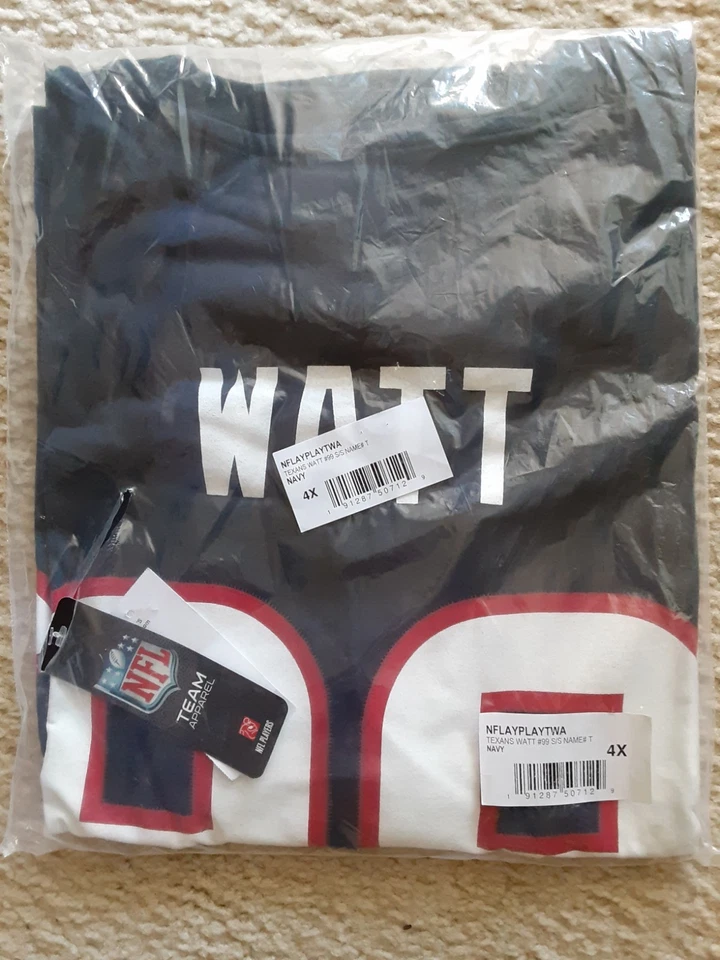 Camiseta Big & Tall Majestic Houston Texans J. J. Watt nombre y número Foto 2 de 3
