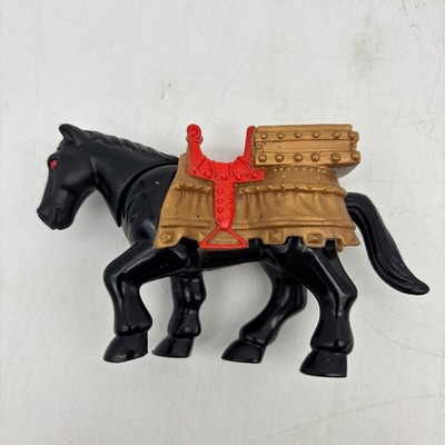 Imaginext The Legend of King Arthur Black Horse Red Saddle Red Eyes Sir Mordred