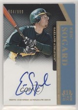 2011 Topps Tier One On the Rise Auto 504/999 Eric Sogard #OR-ES Auto 2u3
