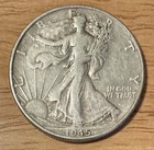 1945 Liberty Walking Half Dollar 50C Silver Circulated US Coin