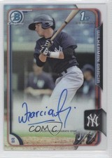 2015 Bowman Chrome Prospects Refractor 28/499 Wilkerman Garcia #BCAP-WG Auto 3i3