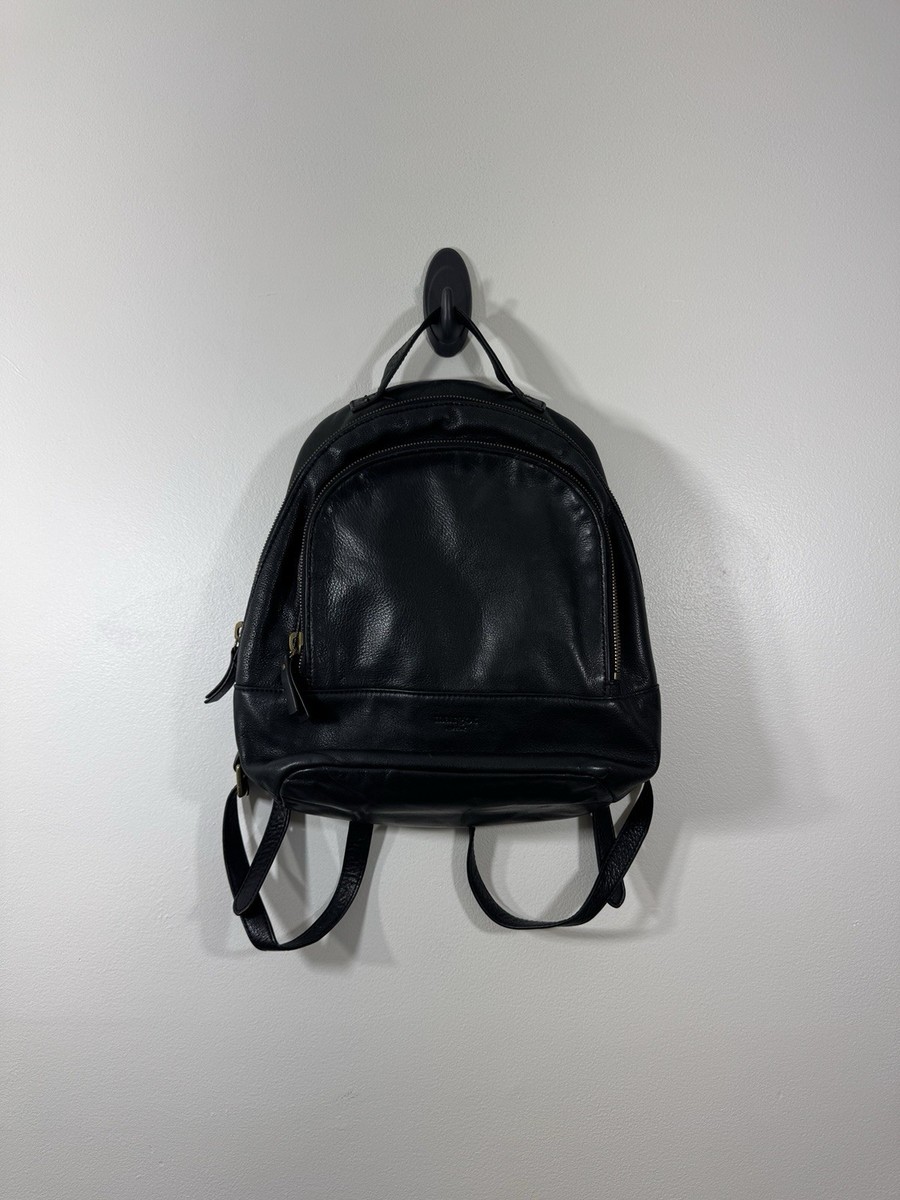 Margot Genuine Leather Black Backpack Purse MARGOT Genuine Leather Black Backpack Tassel & Chain Handle  main image 3