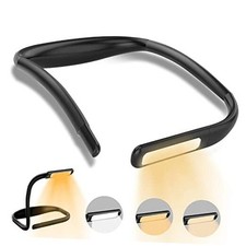 LED Neck Reading Light,Book Lights for Reading in Bed,Adjustable 1PCS Black