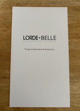 LORDE BELLE Consciously created SKINCARE 3:1 GIFT SET Retail 199 Box Damaged