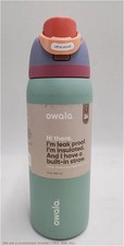 Owala 32oz FreeSip Stainless Steel Water Bottle - Misty Meadows READ DESCRIPTION