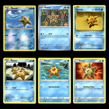 6x Staryu Lot 25 XY BREAKpoint Pokemon Cards Collection Set Deck Building TCG