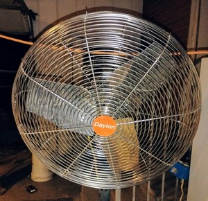 Dayton 24" Stainless Steel Washdown Fan. Model #70831  Minimal Usage IF Any