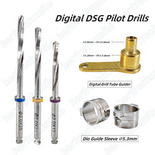 Dental ∅2.0 Taladros Piloto Digital DSG Taladro Guía Manguito y Tubo de Taladro Guía