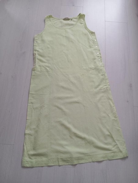 Women Ecco Dress Green Cotton 36 / S / 44