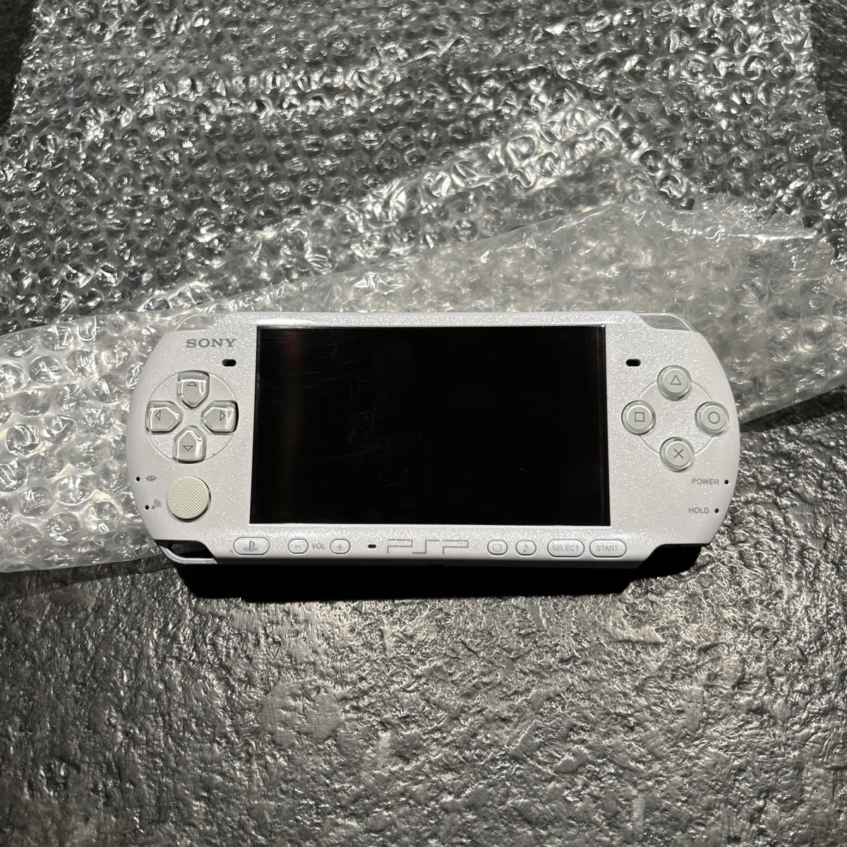 Sony PSP-3001 Handheld System Pearl White Tested Working no memory