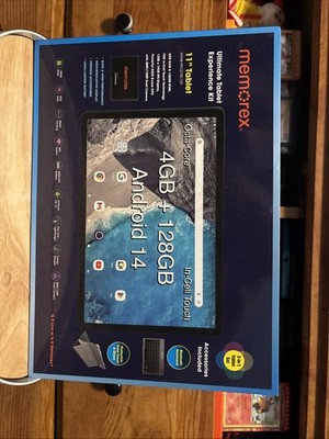 New Memorex 10.1 inch Android 14 Tablet Kit - 4GB/128G