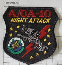 ORIGINAL PATCH USAF 47tH FIGHTER SQUADRON A/OA-10 NIGHT ATTACK