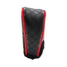Shift Knob Cover, Wear-Resistant, Suitable for Gear Lever Decoration Black Red