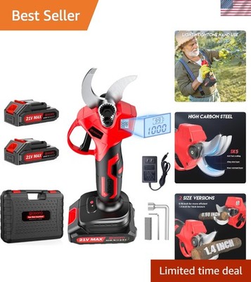 Electric Pruning Shears for Garden, 1.4'' Cut & Rechargeable Batteries
