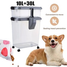 30 Lbs. 11 Lbs. Pet Food Container Dog Cat Food Storage Bin with Scoop