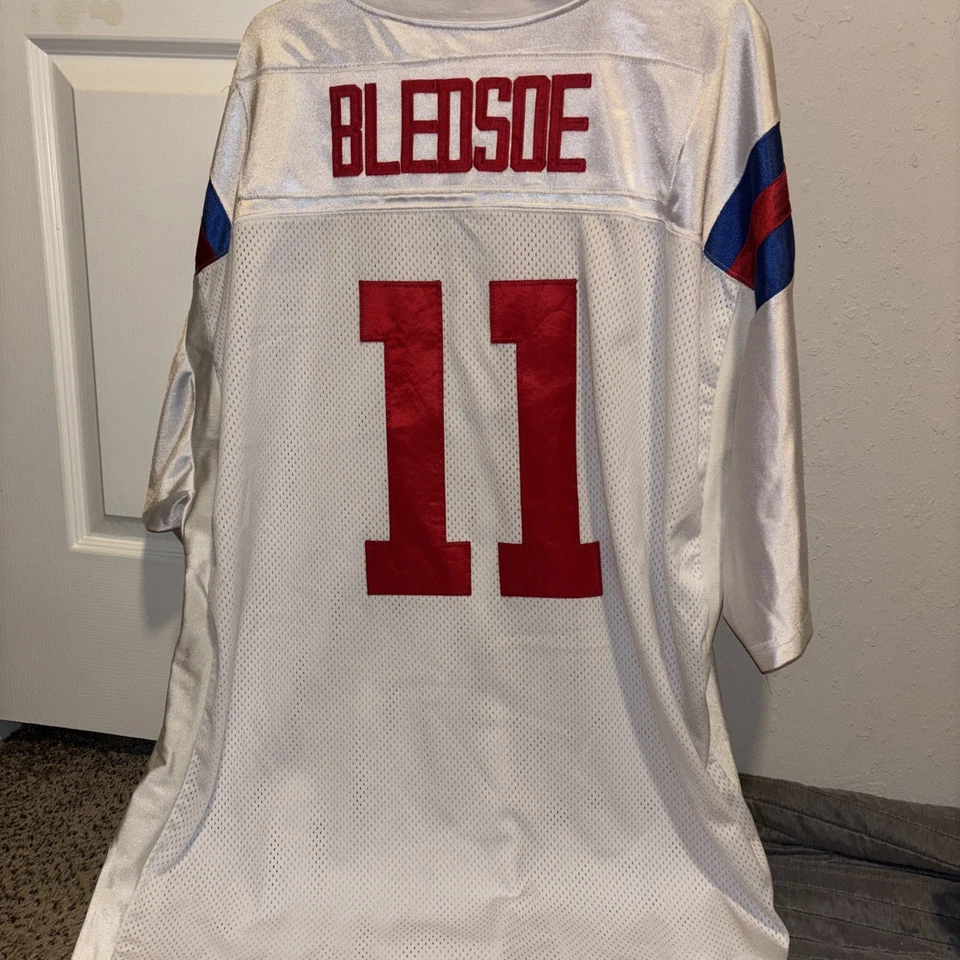 Camiseta Mitchell & Ness Drew Bledsoe 1994 New England Patriots NFL para hombre 2xl  Foto 2 de 2