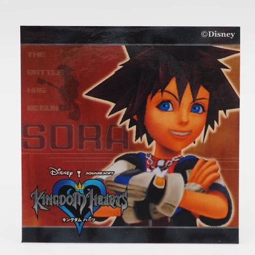 Sora Disney Kingdom Hearts Wafer Sticker No.1 TOMY Japan ZG786