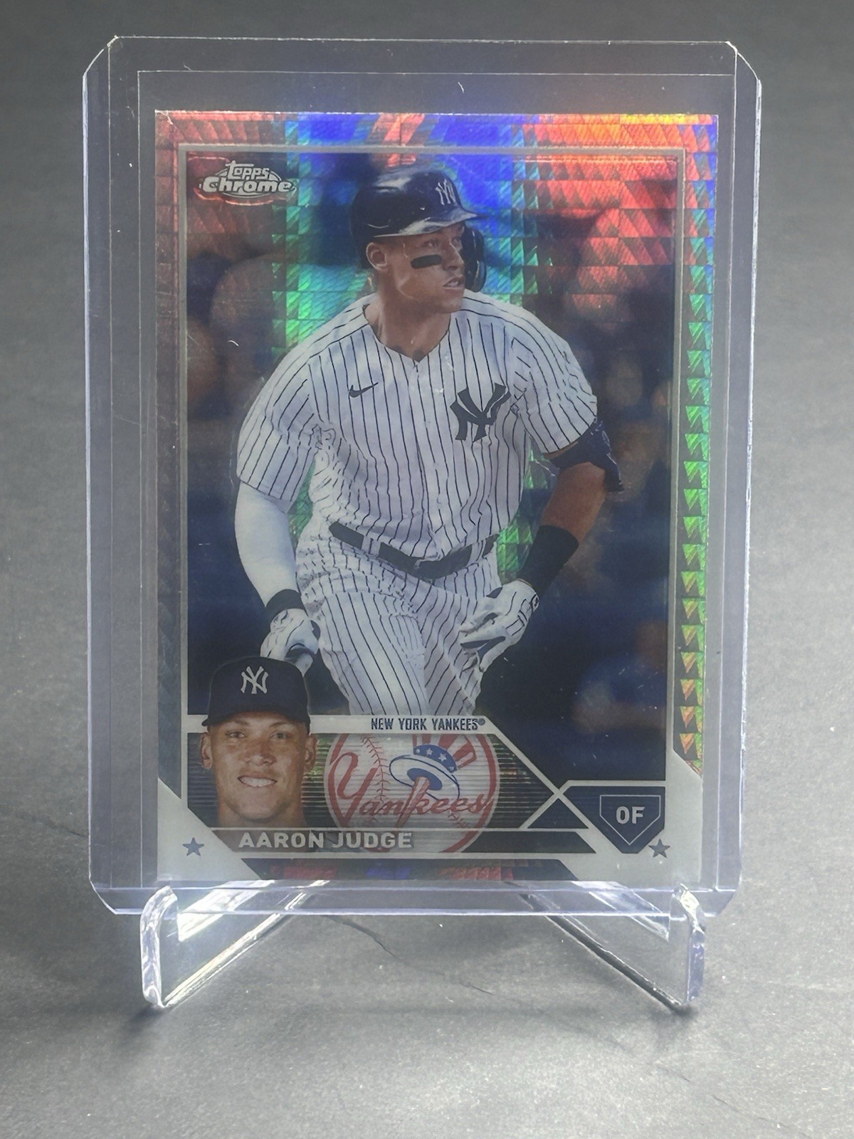 2023 Topps Chrome Prism Refractor Aaron Judge New York Yankees #62