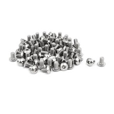 80pcs M5x8mm 304 Stainless Steel Button Head Hex Socket Cap Screws Bolts