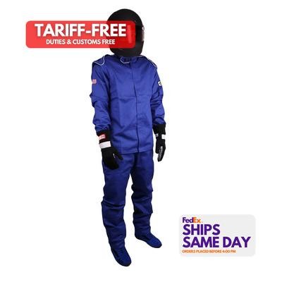 Rjs Safety 200410308, One Pants Blue 3X-Large SFI-1 FR Cotton Fire Retardant Fab