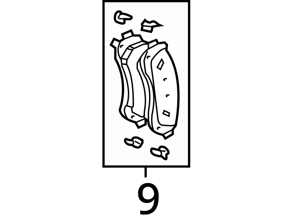 FITS 2001-2007 BUICK PONTIAC RENDEZVOUS VENTURE FRT DISC BRK 89047824 - NEW OEM - Image 3 of 3