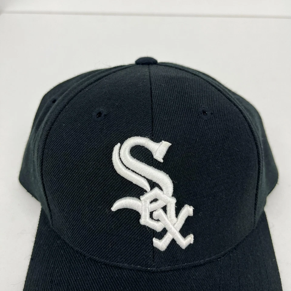 Puma Chicago White Sox Snapback Hat Men's One Size Black Baseball Vtg 90s - Image 3 of 4