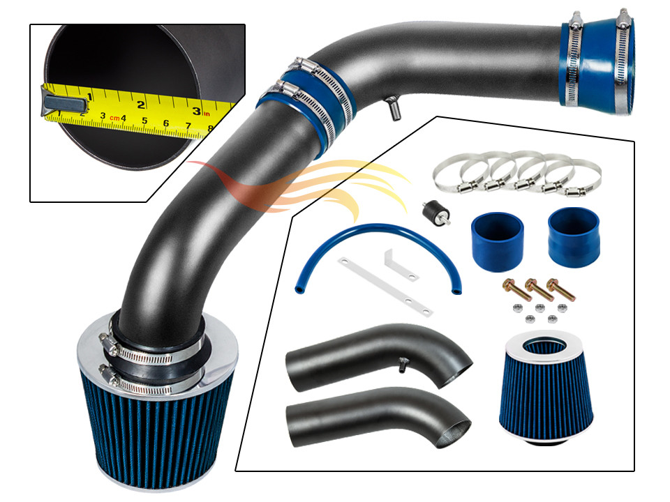 BCP RW BLUE 2003-2008 Dodge Ram 1500 2500 3500 5.7L V8 Ram Air Intake Kit+Filter