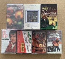 Vintage Christmas Cassette Tape Lot 11- Elvis, Glory Of Christmas - Some Sealed