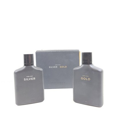ZARA Gold & Silver Duo Set Men's Eau De Toilette 2 x 100ml (3.4oz) Fragrance