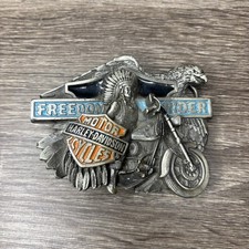 Harley-Davidson Freedom Rider Belt Buckle 1993 Enamel H418 Licensed