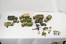 10 Plastic army vehicles Italeri &others Soliders and Supplies Xpert made Models