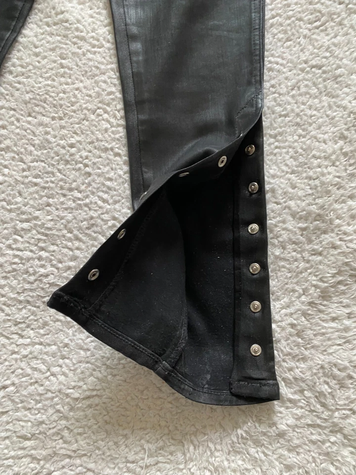 Legging Gap 1969 Inner Acogedor Mujer Talla 27 Negro Pantalones a Presión (D1) Foto 3 de 4