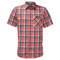 Jack Wolfskin Men's Saint Elmos Shirt - Fiery Red Checks Jack Wolfskin Men's Saint Elmos Shirt - Fiery Red Checks