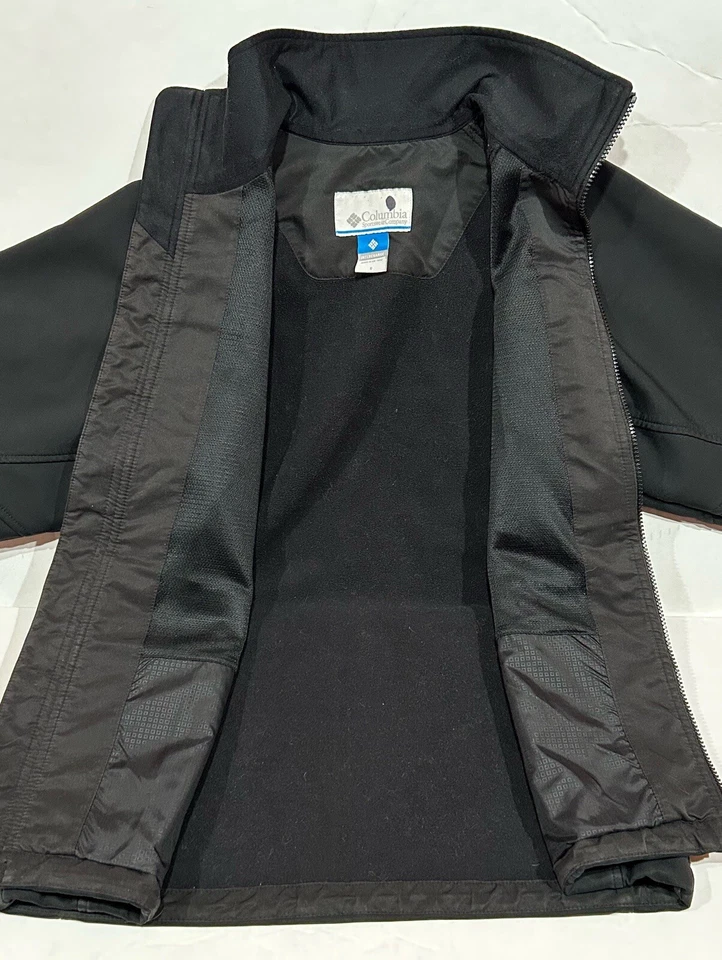 Columbia Men’s Jacket Soft Shell Interchange Omni Shield Outerwear Black Size S - Image 3 of 4