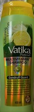2x Vatika Naturals Shampoo Dandruff Guard 400ml Lemon Refreshing Multivitamin 9.99 per litre