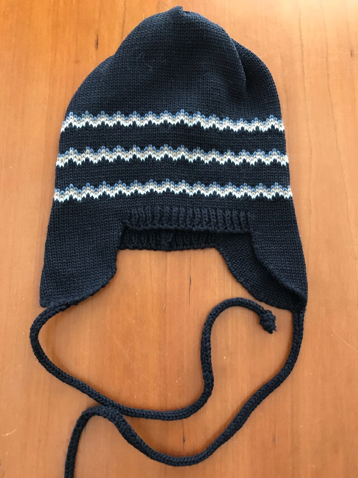 Il Trenino (Italy) NWT 100% Wool Navy Fair Isle Hat - 3-9 Months