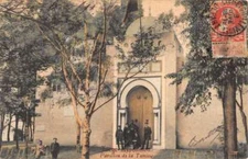 Liege Belgium Tunsie Pavilion Street View Antique Postcard K96821