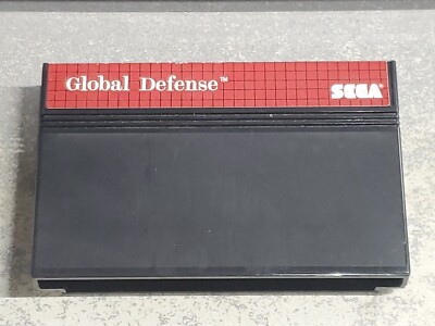 Global Defense (Sega Master System, 1987). Complete in Box. CIB. U.S. Version.