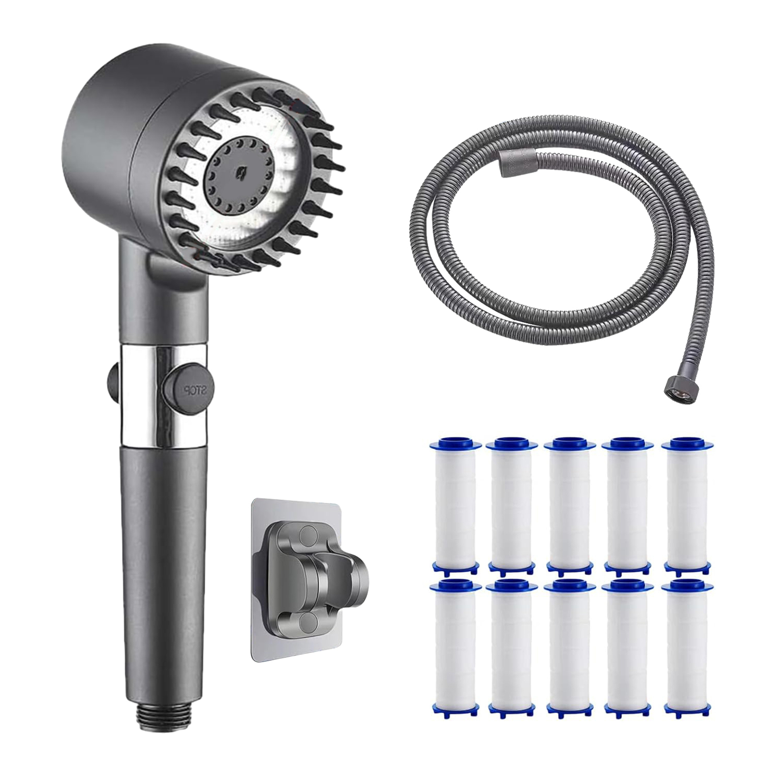 Drivse Ion Showerhead Driven Ion Droplet Handheld Showerhead 10pcs Filter Cotton