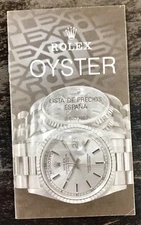ROLEX Vintage Price List 1989 Spain Daytona Zenith 16520 16523 16600 16700 5513/