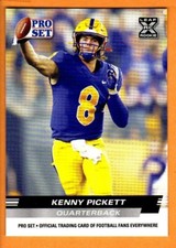 KENNY PICKETT(UNIVERSITY OF PITTSBURGH)2022 PRO SET LEAF DRAFT ROOKIE CARD