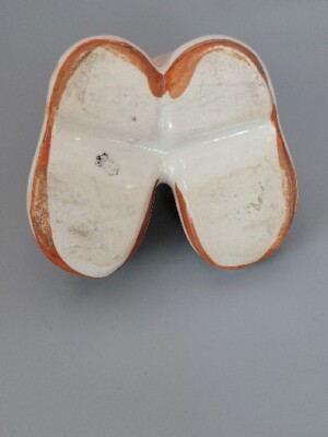 Vintage Occupied Japan Ceramic Planter Bunny Rabbit in a