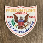 FREEDOM FLIGHT 50th Anniversary WWII USAF NAVY USMC ARMY Military Patch