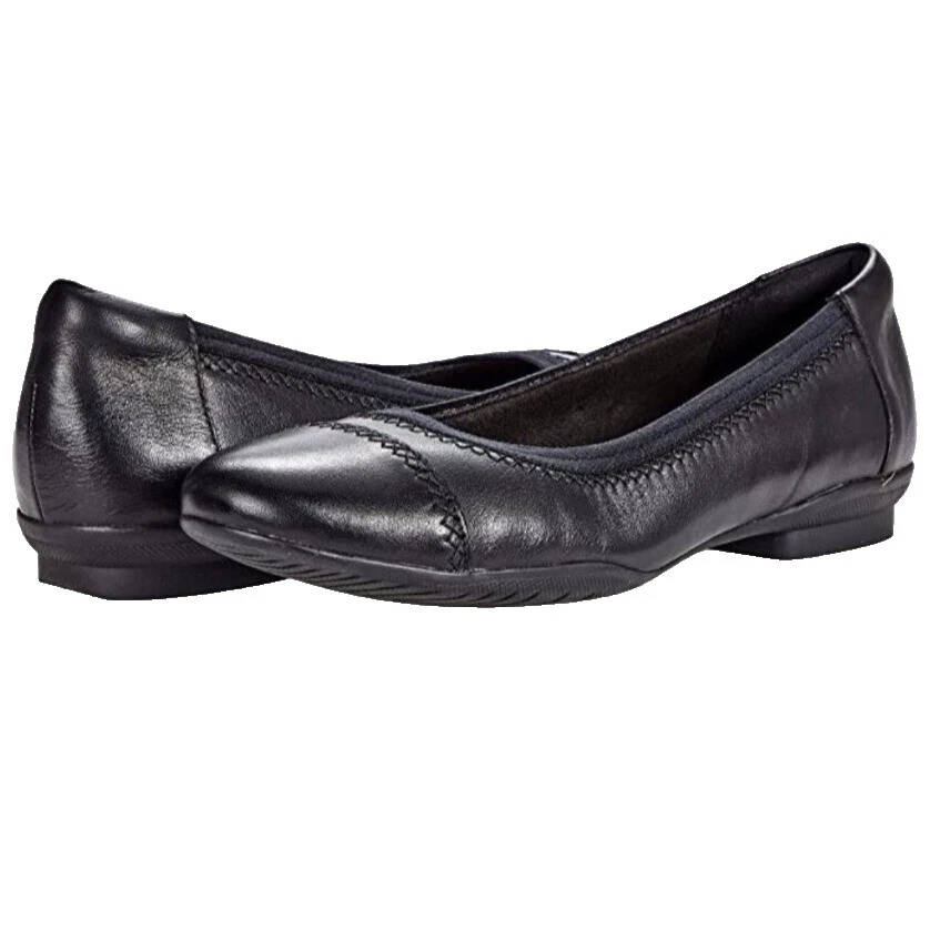 Clarks Black Flats for Women