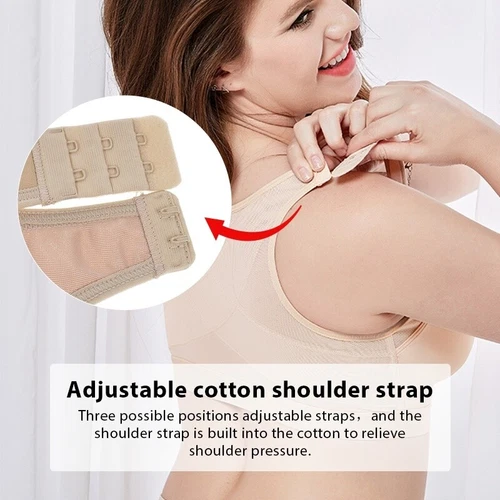WomenS Posture Corrector Bra Wireless Back Support Breast Lift Up Body Shaper UK - Bild 3 von 19