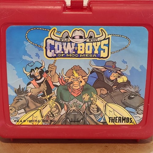 Vintage Cowboys of Moo Mesa Lunchbox C.O.W. Boys Lunch Box - Picture 2 of 20